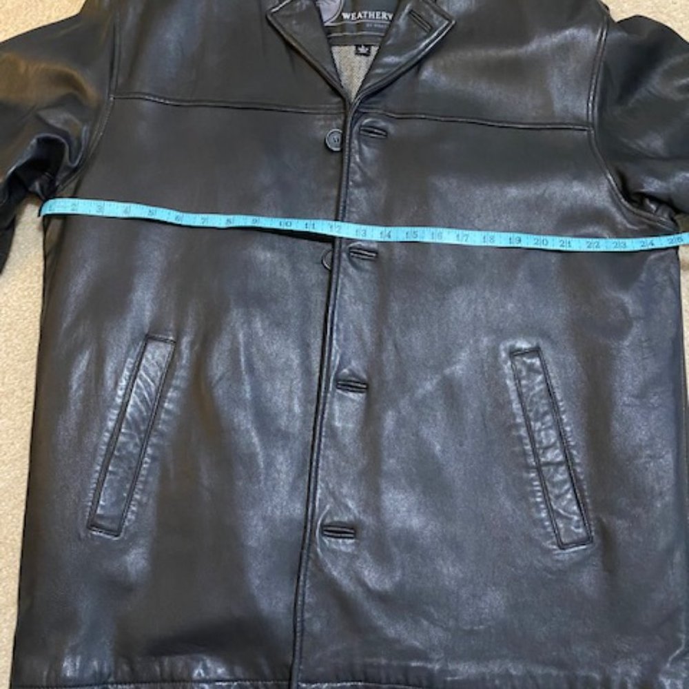 Weathervane Men's leather coat. Large. Soft leather. Very nice. Black. - Picture 6 of 6